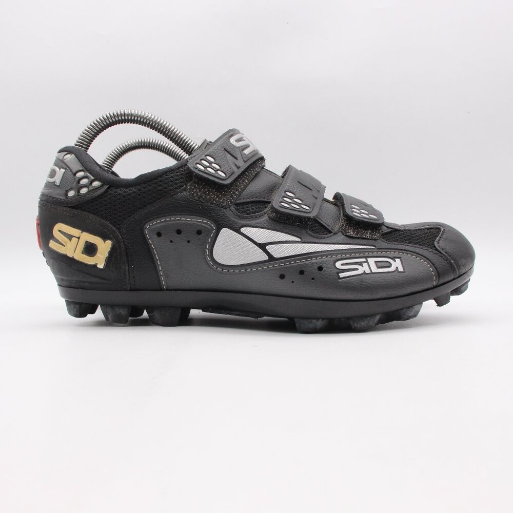 SIDI Men's Black Athletic Cycling Shoes with Triple Straps